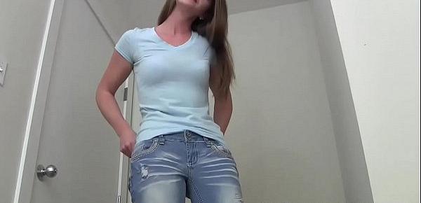  I made sure to wear the sexy little jeans shorts you love JOI